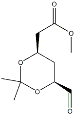 METHYL (3R,5S)-6-OXO-3,5-ISOPROPYLIDEREDIOXYHEXANOATE Structure