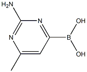 2-AMINO-6-METHYLPYRIMIDINE-4-BORONIC ACID 구조식 이미지