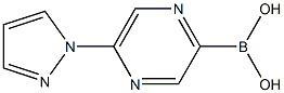 5-(1H-PYRAZOL-1-YL)PYRAZINE-2-BORONIC ACID 구조식 이미지