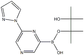 6-(1H-PYRAZOL-1-YL)PYRAZINE-2-BORONIC ACID PINACOL ESTER Structure