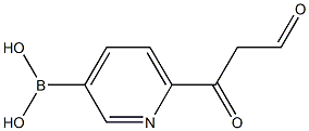 6-(3-OXOPROPANOYL)PYRIDIN-3-YLBORONIC ACID Structure