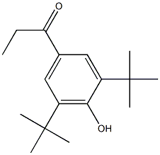 1-(4-hydroxy-3,5-ditert-butyl-phenyl)propan-1-one Structure