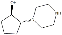 (1R,2R)-2-PIPERAZIN-1-YLCYCLOPENTANOL 구조식 이미지