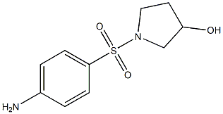 1-[(4-AMINOPHENYL)SULFONYL]PYRROLIDIN-3-OL 구조식 이미지