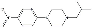 1-ISOBUTYL-4-(5-NITROPYRIDIN-2-YL)PIPERAZINE 구조식 이미지