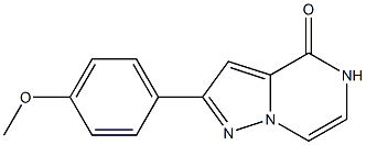 2-(4-METHOXY)-PHENYLPYRAZOLO[1,5-A]PYRAZIN-4(5H)-ONE Structure