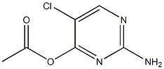 2-AMINO-5-CHLOROPYRIMIDIN-4-OL ACETATE Structure