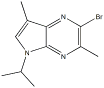 2-BROMO-5-ISOPROPYL-3,7-DIMETHYL-5H-PYRROLO[2,3-B]PYRAZINE 구조식 이미지