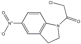 2-CHLORO-1-(5-NITRO-2,3-DIHYDRO-INDOL-1-YL)-ETHANONE 구조식 이미지