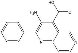 3-AMINO-2-PHENYL-1,6-NAPHTHYRIDINE-4-CARBOXYLIC ACID 구조식 이미지