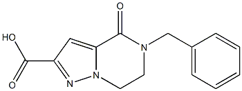 5-BENZYL-4-OXO-4,5,6,7-TETRAHYDROPYRAZOLO[1,5-A]PYRAZINE-2-CARBOXYLIC ACID Structure
