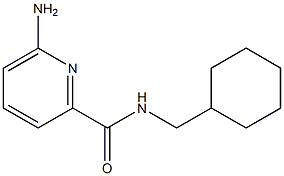 6-AMINO-N-(CYCLOHEXYLMETHYL)PYRIDINE-2-CARBOXAMIDE Structure