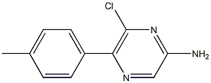 6-CHLORO-5-P-TOLYL-PYRAZIN-2-YLAMINE Structure