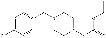 ETHYL [4-(4-CHLOROBENZYL)PIPERAZIN-1-YL]ACETATE 구조식 이미지