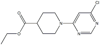 ETHYL 1-(6-CHLOROPYRIMIDIN-4-YL)PIPERIDINE-4-CARBOXYLATE Structure