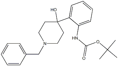 TERT-BUTYL [2-(1-BENZYL-4-HYDROXYPIPERIDIN-4-YL)PHENYL]CARBAMATE Structure