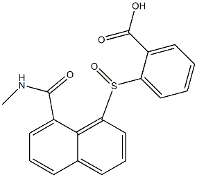 2-({8-[(methylamino)carbonyl]-1-naphthyl}sulfinyl)benzoic acid Structure