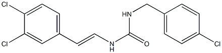 N-(4-chlorobenzyl)-N'-(3,4-dichlorostyryl)urea 구조식 이미지