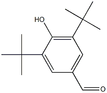 3,5-di(tert-butyl)-4-hydroxybenzenecarbaldehyde Structure