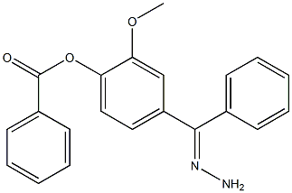 2-methoxy-4-(2-phenylcarbohydrazonoyl)phenyl benzoate Structure