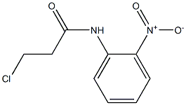 3-chloro-N-(2-nitrophenyl)propanamide Structure