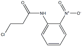 3-chloro-N-(2-nitrophenyl)propanamide 구조식 이미지