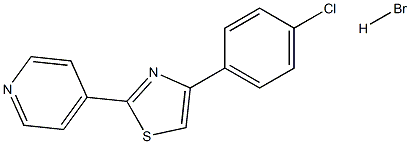 4-(4-chlorophenyl)-2-(4-pyridyl)-1,3-thiazole hydrobromide Structure