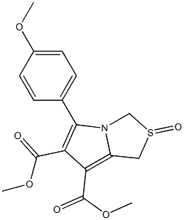 dimethyl 5-(4-methoxyphenyl)-2-oxo-2,3-dihydro-1H-2lambda~4~-pyrrolo[1,2-c][1,3]thiazole-6,7-dicarboxylate Structure