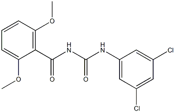 N-(3,5-dichlorophenyl)-N'-(2,6-dimethoxybenzoyl)urea 구조식 이미지