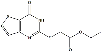 ethyl 2-[(4-oxo-3,4-dihydrothieno[3,2-d]pyrimidin-2-yl)sulfanyl]acetate Structure
