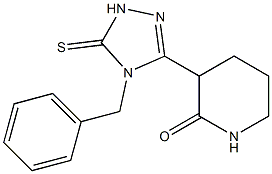3-(4-benzyl-5-thioxo-4,5-dihydro-1H-1,2,4-triazol-3-yl)piperidin-2-one Structure