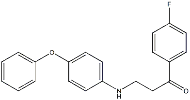 1-(4-fluorophenyl)-3-(4-phenoxyanilino)-1-propanone Structure