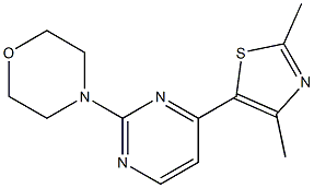 4-[4-(2,4-dimethyl-1,3-thiazol-5-yl)pyrimidin-2-yl]morpholine Structure