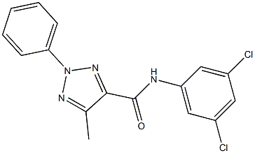 N4-(3,5-dichlorophenyl)-5-methyl-2-phenyl-2H-1,2,3-triazole-4-carboxamide 구조식 이미지