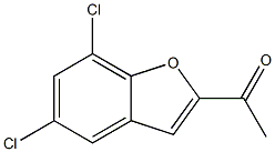 1-(5,7-dichlorobenzo[b]furan-2-yl)ethan-1-one 구조식 이미지