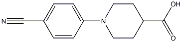 N-(4-Cyanophenyl)-piperidin-4-carboxylic acid 구조식 이미지