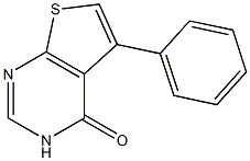 5-phenyl-3,4-dihydrothieno[2,3-d]pyrimidin-4-one 구조식 이미지