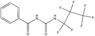 N-benzoyl-N'-(1,1,2,2,3,3,3-heptafluoropropyl)urea 구조식 이미지