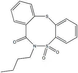 6-butyl-6,7-dihydro-5H-5lambda~6~-dibenzo[d,g][1,6,2]dithiazocine-5,5,7-trione 구조식 이미지