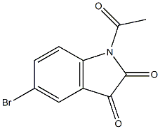 1-acetyl-5-bromoindoline-2,3-dione Structure