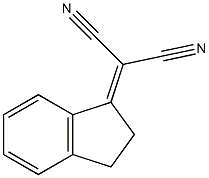 2-(2,3-dihydro-1H-inden-1-yliden)malononitrile 구조식 이미지