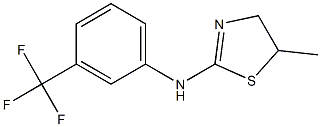 N2-[3-(trifluoromethyl)phenyl]-5-methyl-4,5-dihydro-1,3-thiazol-2-amine 구조식 이미지