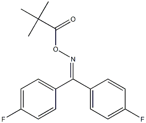 N-[bis(4-fluorophenyl)methylene]-N-[(2,2-dimethylpropanoyl)oxy]amine Structure