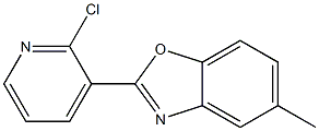 2-(2-chloro-3-pyridinyl)-5-methyl-1,3-benzoxazole 구조식 이미지