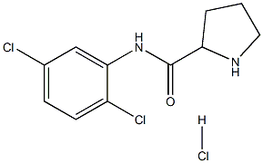 N-(2,5-dichlorophenyl)pyrrolidine-2-carboxamide hydrochloride 구조식 이미지