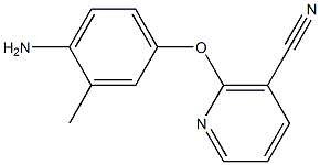 2-(4-amino-3-methylphenoxy)nicotinonitrile 구조식 이미지