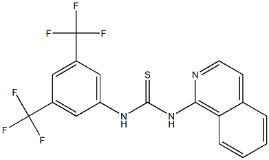 N-[3,5-di(trifluoromethyl)phenyl]-N'-(1-isoquinolyl)thiourea 구조식 이미지