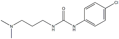 N-(4-chlorophenyl)-N'-[3-(dimethylamino)propyl]urea 구조식 이미지