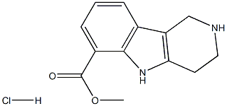 methyl 2,3,4,5-tetrahydro-1H-pyrido[4,3-b]indole-6-carboxylate hydrochloride Structure