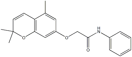 N1-phenyl-2-[(2,2,5-trimethyl-2H-chromen-7-yl)oxy]acetamide Structure